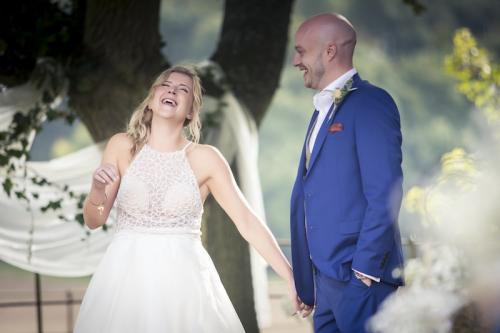 Fiona and Giles’ wonderful wedding laughter.